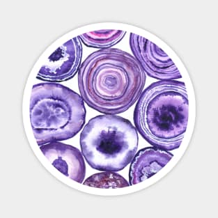 Purple agate pattern Magnet